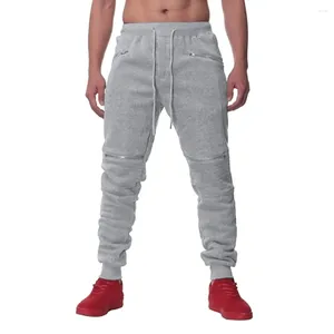 Pantalons pour hommes Pantalons de survêtement Hommes Casual Streetwear Joggers Automne Hip Hop Zipper Cordon Pantalon