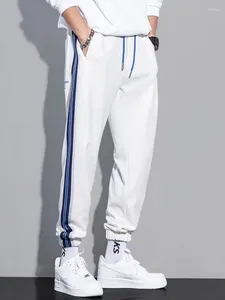 Herenbroeken Joggingbroeken Heren Eenvoudig Basic Koreaanse stijl Zijstreep Enkelband Sportkleding Broeken Heren Ademend Gezellig