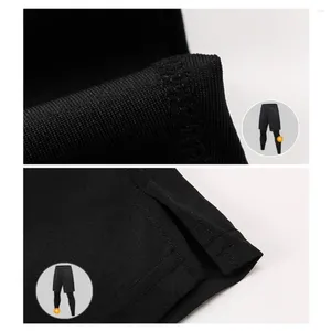 Pantalon de survêtement avec poches pour hommes, deux pièces, élégant, Sport, séchage rapide, jogging, short slim, Leggings de gymnastique pour l'entraînement