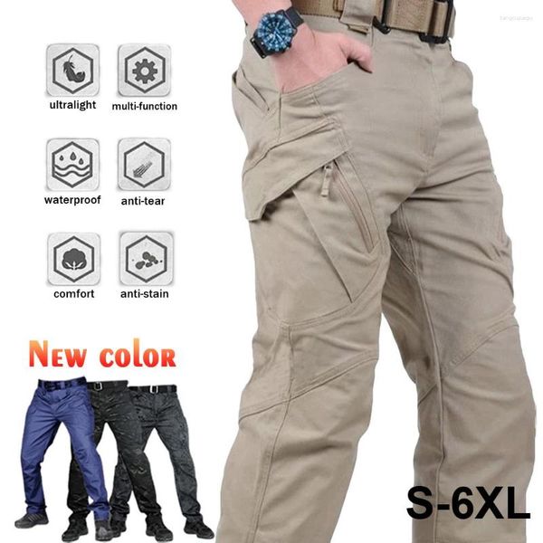 Pantalon cargo tactique classique pour hommes, randonnée en plein air, imperméable, jogging, survêtement militaire, multi-poches