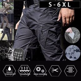 Herenbroek tactische laadbroek mannen bestrijden broek leger militaire broek meerdere zakken werken Wandelen Hiking Casual Men's Trousers Plus Size 6xl 230822