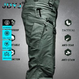 Pantalons pour hommes Pantalons cargo tactiques Hommes En plein air Étanche SWAT Combat Pantalon de camouflage militaire Casual Pantalon multi-poches Homme Travail Joggers 230325