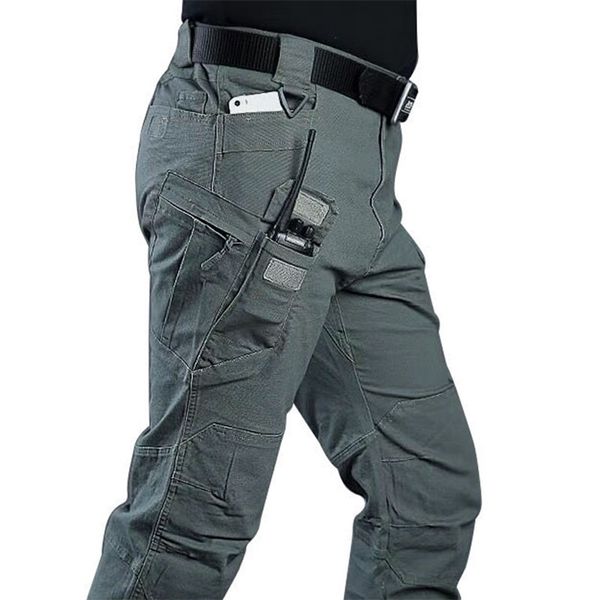 Pantalons pour hommes Pantalon cargo tactique Hommes Extérieur Imperméable SWAT Élastique Pantalon de camouflage militaire Casual Pantalon multi-poches Homme Travail Jogger 220907