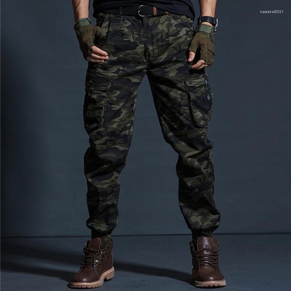 Pantalones de hombres Hombres tácticos para hombres Camuflage Harem Cargo Toses holgados Sarouel Pantalon Militaire Homme Hiver Tactique.fa13