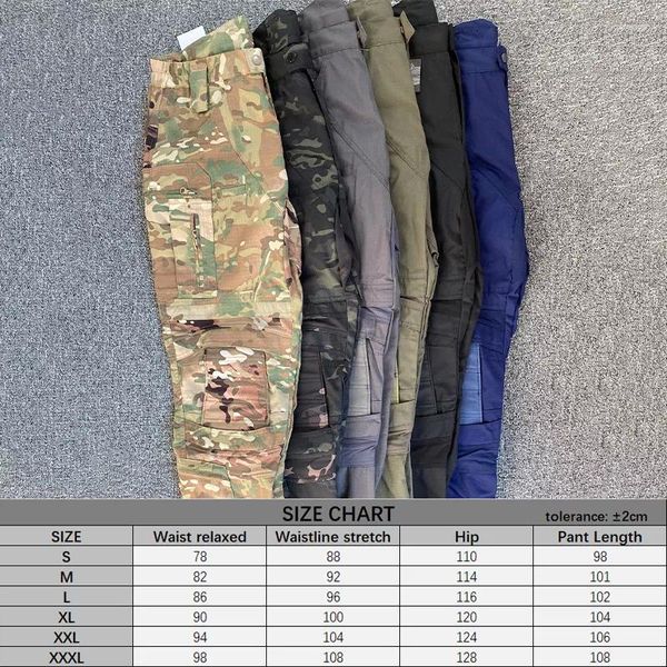 Pantalones para hombres tácticos militares de EE. UU. Trabajo de carga de carga Combate uniforme Pinturas de paintball Multi Pockets