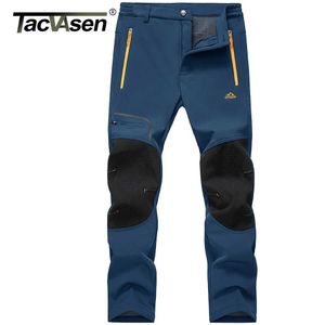 Herenbroek Tacvasen Winter Ski -broek Heren Warm en waterdichte broek Tactische wol gevoerde broek Buiten Wandelen Mountain Werkbroek J240507