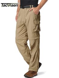 Pantalons pour hommes TACVASEN Pantalons de randonnée zippés Shorts convertibles Pantalons de travail cargo pour hommes Pantalons légers tactiques de l'armée Pantalons de plein air décontractés 230516