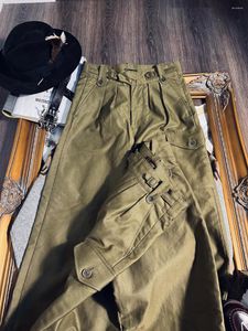 Pantalon pour hommes Tailor Brando Pantalon de combat de l'armée britannique des années 50 TALON Fermeture à glissière en laiton massif