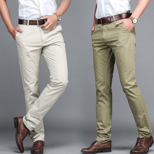 Pantalons pour hommes TECHOME Mode Pantalon Homme Marque Vêtements Plus La Taille Printemps Été Pantalon Décontracté Hommes Coton Slim Fit Chino 230320