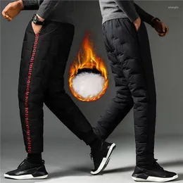 Heren Broek Thermische Benedenbroek 90% Witte Eend Gewatteerde Dikker Winter Warm Mannen Joggers Sportkleding Joggingbroek Liefhebbers