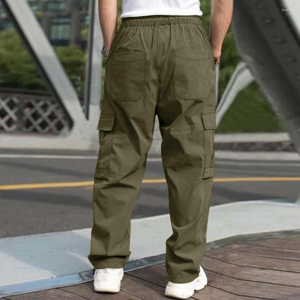 Pantalons pour hommes Ces cargos sont fabriqués en polyester de haute qualité, doux pour la peau, respirant et léger.