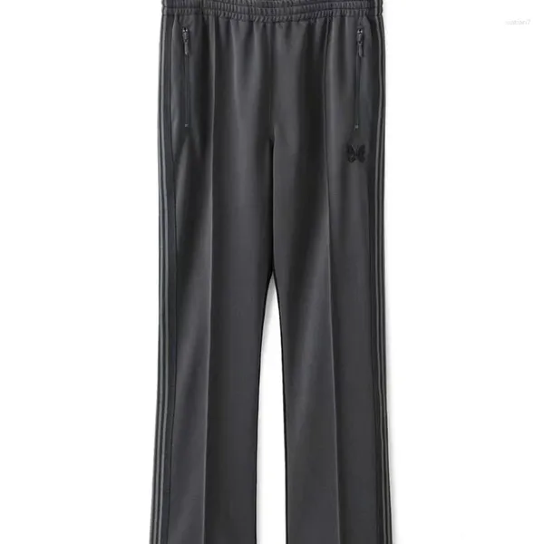 Pantalon pour hommes Tide Eedles Papillon gris brodé athlétique décontracté lâche sangle droite femme vintage AWGE pantalons de survêtement