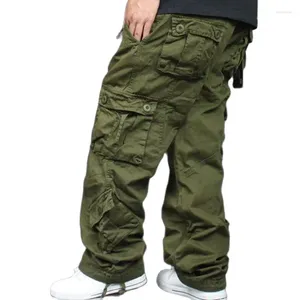 Pantalon homme marée ample grande taille 46 Cargo salopette Hip Hop coton pantalon Hiphop hommes Baggy décontracté hommes bas Camouflage