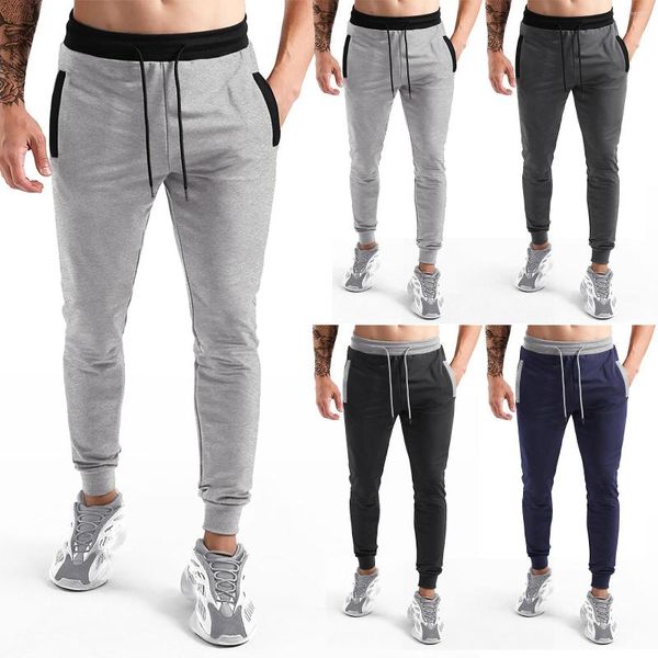 Pantalones de hombre Leggings ajustados Verano Casual Transpirable Multi bolsillo Espuma Slip Lavanda Hombres Tamaño 13