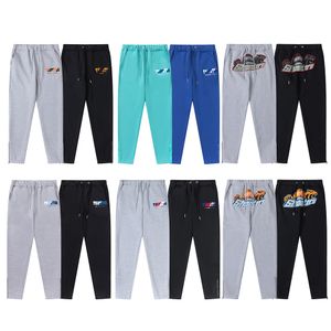 Herenbroeken Trapstar Casual klassieke Elastische taille Hiphop Fashion Sweatpants Letter Decoratie Dikke broek