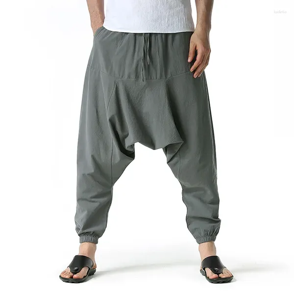 Pantalons pour hommes tendance Heren Harembroek Grote Hip Hop décontracté pantalons de fête en plein air