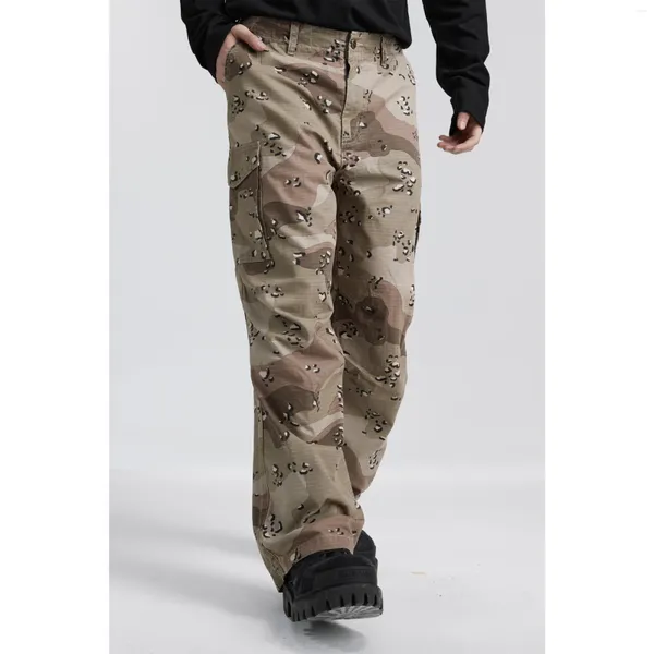 Pantalons pour hommes Tendance Ruffian Beau Streetwear japonais 2024 High Street Umbrella Automne Camouflage Vêtements de travail à jambes larges