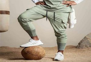 Pantalon masculin Brand à la mode en vrac multi-poche cargo été pantalon mince joggers de sport hommes pantalones hombre 03cp7318197