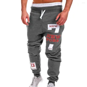 Pantalons pour hommes Tendance Lâche Hommes Casual Long Noir Gris Patchwork Sport Style mince Taille moyenne Convient aux jeunes Streetwear