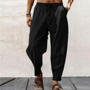 Pantalons pour hommes à la mode hommes pantalons de survêtement lâche cheville longueur exercice pantalon confortable été femmes vêtement