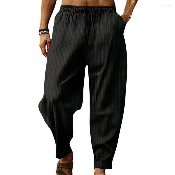 Pantalones para hombres pantalones cómodos pantalones de chándal de las piernas anchas