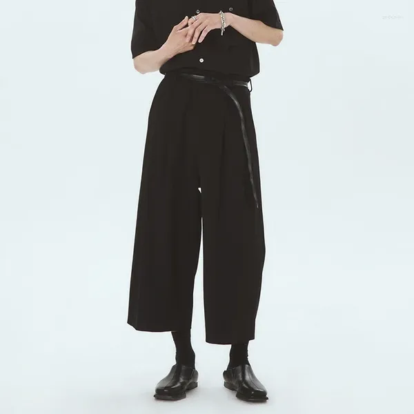 Pantalons pour hommes pantalons Design décontracté jambes larges culottes été Ultra-lâche Cool neuf points