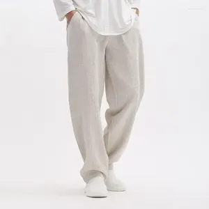 Pantalons pour hommes Pantalons pour hommes Poche Lâche Linge Casual Homme Harem Streetwear Y2K Vente élégante Mode Summer Coton à Harajuku