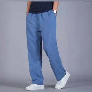 Pantalons pour hommes pantalons hommes poche lin décontracté large droit style coréen mode dans la tendance classique vente élégante