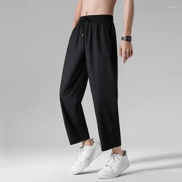 Pantalones para hombres Pantalones Bolsillo Masculino Recto Casual Algodón Negro Estética Moda Venta Tendencia Poliéster Elegante Y2k