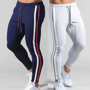 Herenbroekbroeken Heren gestreepte sportbroeken Casual lange broek Mens Fitness Running training Track J240507