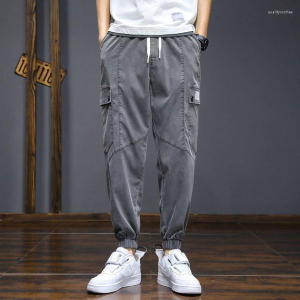 Pantalon homme pantalon couleur unie vêtements de travail ample décontracté confortable mode polyvalent Streetwear Surprise prix 2023