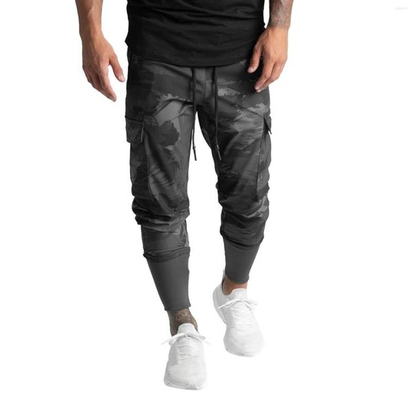 Pantalons pour hommes Pantalons Entraînement Jambe Sports Hommes Loisirs Course à pied Fitness Lâche Garde Massage Pour Hommes Vie