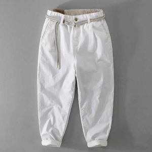 Pantalon masculin de conception de conception de qualité de coton pantalon cargo masculin trente pantalon décontracté taille élastique 29-36 pantalones hombre pantalon hommel2404