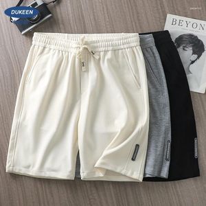 Pantalones para hombres waffle seda americana delgada delgada casual sobre pantalones cortos de rodilla