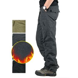 Pantalones para hombres Pantalones cálidos de invierno Pantalones de carga tácticos Clásico Senderismo al aire libre Trekking Ejército Táctico Joggers Pantalón militar Pantalones multibolsillos 231129