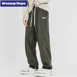 Pantalones para hombres WASSUP Pantalones de manguera para Spring Casual Sports Tubo recto Ruffian Ruffian Handsome China Fashion Marca