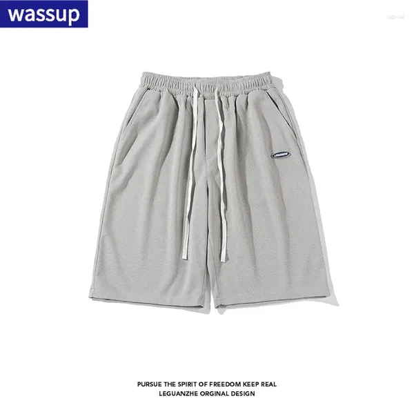 Pantalon masculin wassup label minimaliste short sportif et marque de marque à la mode pour femmes