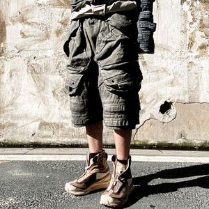 Pantalons pour hommes Waste Soil Function Style Heavy Old Designer Salopette courte tridimensionnelle Shorts Cargo Men