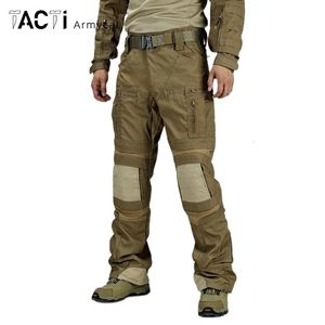 Pantalons pour hommes Pantalon cargo imperméable homme pantalon tactique entraînement militaire pantalon de Combat multi poches résistant à l'usure hommes pantalon randonnée en plein air 231213