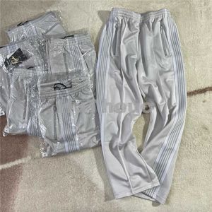 Pantalons pour hommes Pantalons de survêtement à rayures blanches Hommes Femmes 1 Pantalon de survêtement brodé de haute qualité T230508