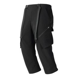 Pantalons pour hommes WHYWORKS 2023SS Hommes Techwear Streatwear Jambe large Cargo Noir Pantalon surdimensionné Harajuku Fashion