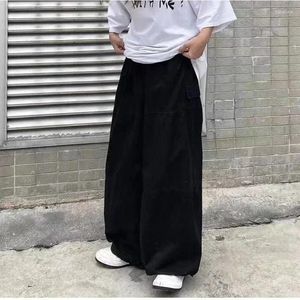 Pantalon pour hommes Large Vintage Baggy Rétro Cargo Streetwear Mâle Casual Hop Pantalon Oversize Hanche Jambe Parachute Hommes Lâche Japonais