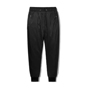 Pantalons pour hommes hiver et automne pantalons décontractés pour hommes à la mode et de haute qualité pantalons chauds noirs J240228