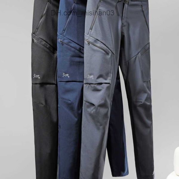 Pantalones de hombre Pantalones de diseñador de arco de invierno para hombre pantalones de felpa de concha suave al aire libre impermeable senderismo pantalones de chándal tendencia casual Z230727