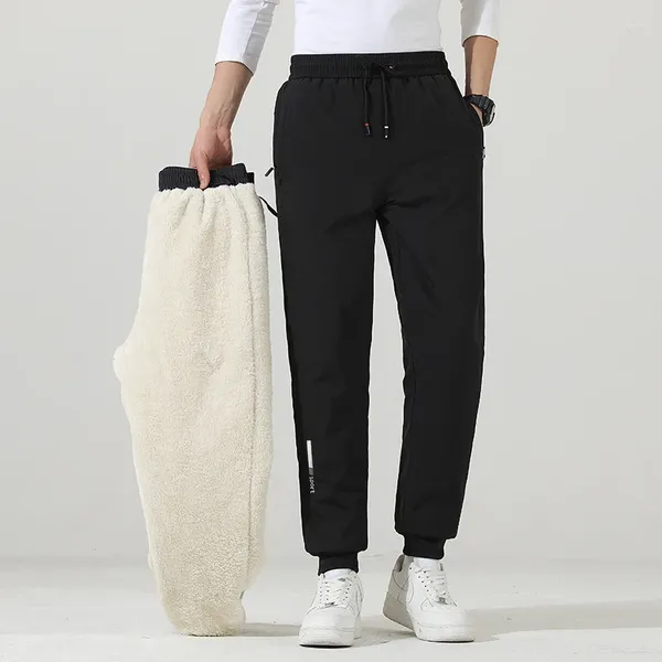 Pantalones para hombres Invierno Cashmere Fleece Cálido Grueso Casual Deportes Alta Calidad Moda Cordón Tamaño grande Jogger M-8XL