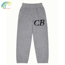 Mannen Broek Winter Nieuwe Brief Jacquard Cole Buxton Gebreide Broek Mannen Vrouwen Hoge Kwaliteit Oversized Broek T221205