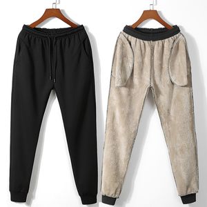 Herenbroek winter buiten warme joggers mannen joggingbroek streetwear fleece broek pantmen's