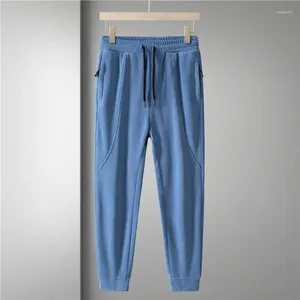 Pantalon pour hommes poches zips de zip épais pantalons de survêtement