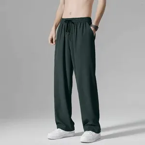 Pantalon pour hommes avec poches profondes coupe ample pantalon de Jogging décontracté pour la course à pied entraînement basket-ball gymnase cheville