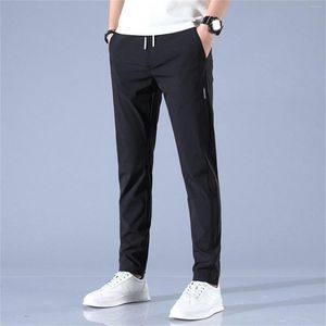Pantalon pour hommes avec poches profondes coupe ample pantalon de jogging décontracté pour la course à pied entraînement basket-ball